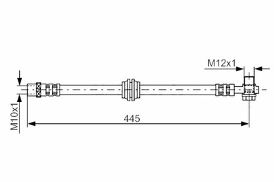 Bosch 1 987 476 990 шланг гальмівний гнучкий фото №1