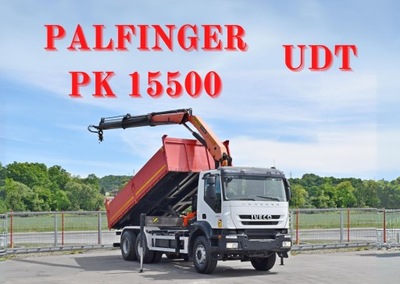 Iveco TRAKKER 360* WYWROTKA 5,60m + PK15500/PILOT/ 6x4