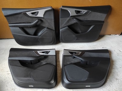 Обшивки обшивка двері alcantara audi q7 4m фото №1