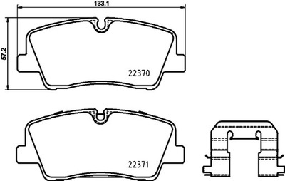 BREMBO P 30 085 КОМПЛЕКТ КОЛОДОК ТОРМОЗНЫХ, ТОРМОЗА TARCZOWE