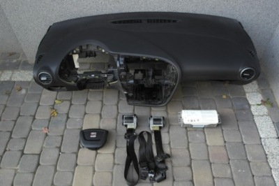 Seat leon ii lift подушка безопасности pas приборная панель консоль приборная панель pulpit полка ремни фото №1