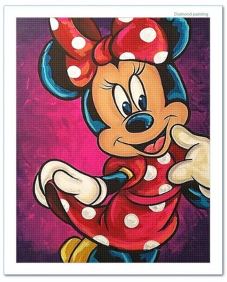 Haft Diamentowy Disney Myszka Miki Minnie diamond