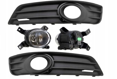 Противотуманные фары+ решётки audi a3 8p , 08-12 nowe фото №1