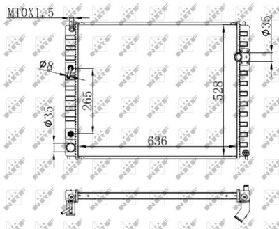 NRF RADUADOR INFINITI FX37 07/2008>  