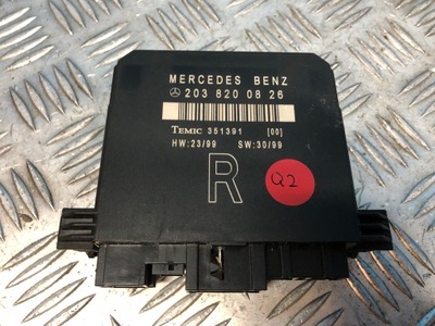Mercedes w203 модуль блок керування двері 2038200826 фото №1