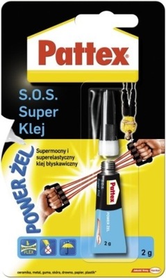 PATTEX S.O.S SUPER KLEJ POWER ŻEL BŁYSKAWICZNY 2g