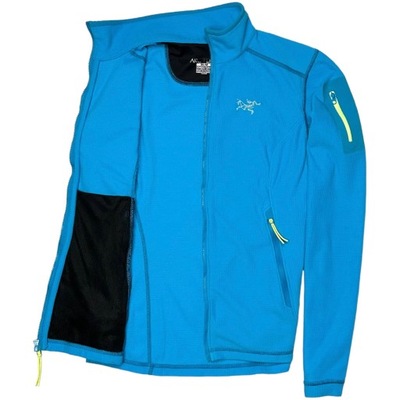 ARC’TERYX POLARTEC Bluza Polarowa Rozpinana Logowana Turkusowa r. M