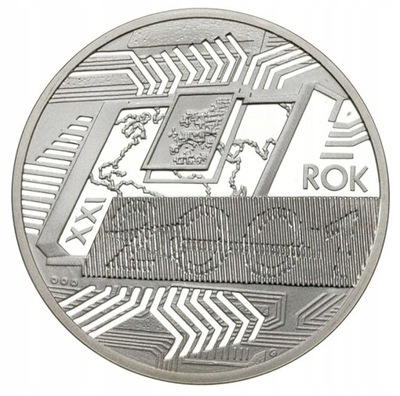 POLSKA III RP 10 zł Ag ROK 2001 PRZEŁOM MILENIUM