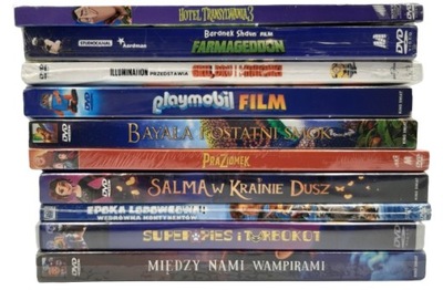 Zestaw 10 animowanych familijnych filmów na DVD