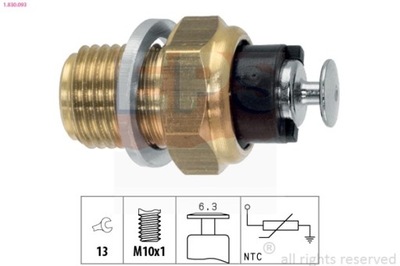 SENSOR TEMPERATURA DE LÍQUIDO REFRIGERACIÓN VW A80/100 1-830-093  