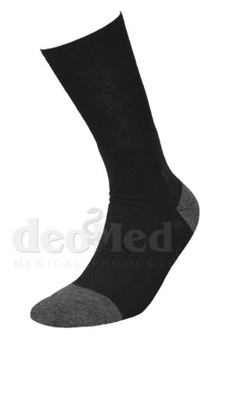 Skarpetki zdrow. Medic Deo Silverwool czarne 44-46