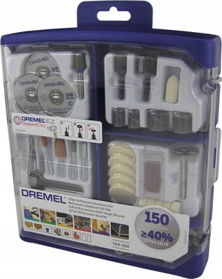 DREMEL 724-150 ZESTAW 150 AKCESORIÓW 2615S724JA