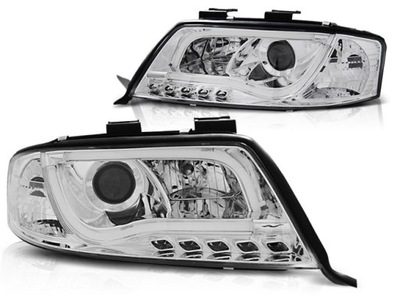 ФОНАРІ РЕФЛЕКТОРИ AUDI A6 C5 01-04 LED (СВІТЛОДІОД) TUBE CHROME