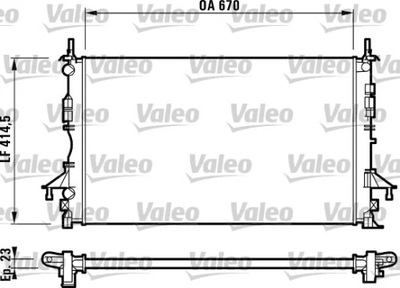 VALEO 732827 РАДІАТОР ВОДИ