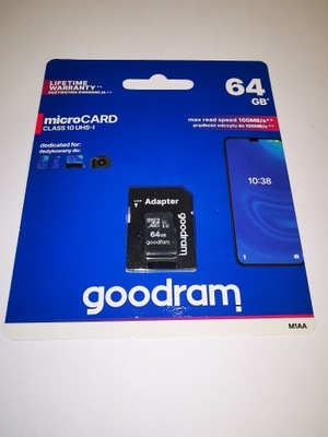Karta pamięci Goodram micro SD 64GB