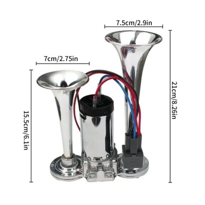 ELEKTRINIS KLAKSON AUTOMOBILINIS 12V DVIGUBOS 