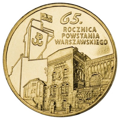 2 zł 2009 65. rocznica Powstania Warszawskiego Baczyński i Gajcy Mennicza