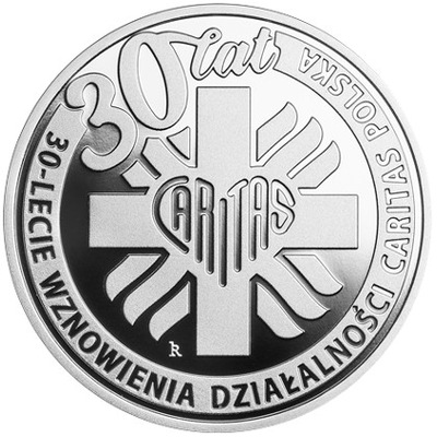10 zł 2021 30-lecie Caritas Polska