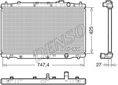 РАДИАТОР ДВИГАТЕЛЯ HONDA