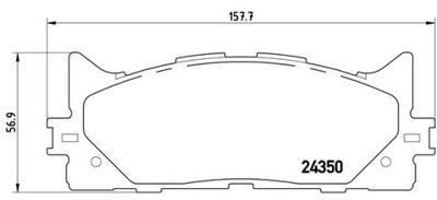 КОЛОДКИ HAM. CAMRY