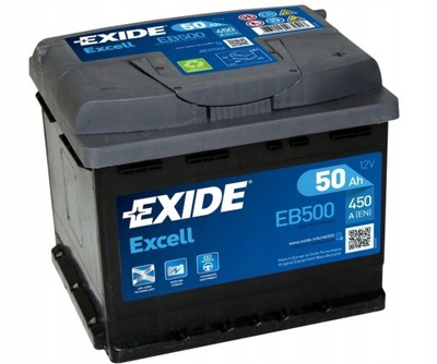 АККУМУЛЯТОР EXIDE EXCELL 50AH 450A ŚWIEŻY 50 AH