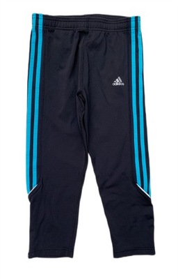 Legginsy Rybaczki Kolarki Adidas Czarne Sportowe M 38