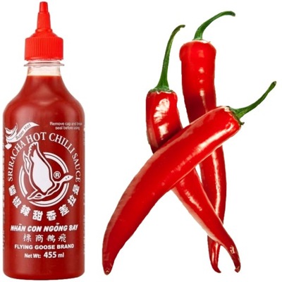 Sos Chilli Sriracha Bardzo Ostra Czerwona 455ml