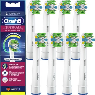 8x Oryginalna Końcówka Braun Oral-B Floss Action