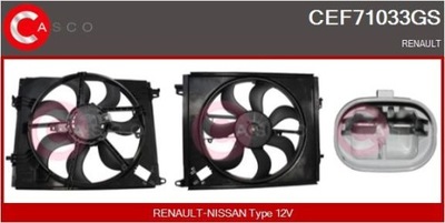 VENTILADOR DEL RADIADOR CEF71033GS CASCO RENAULT  