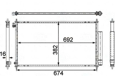 BEHR-HELLA КОНДЕНСАТОР КОНДИЦІОНЕРА HONDA ACCORD 03-