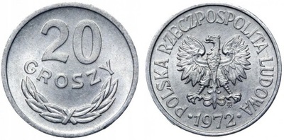 20 gr groszy 1972 mennicze st.1