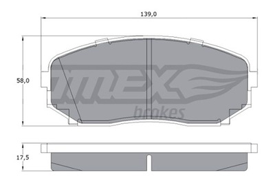 TOMEX BRAKES ZAPATAS DE FRENADO MAZDA CX-7 07- PARTE DELANTERA  