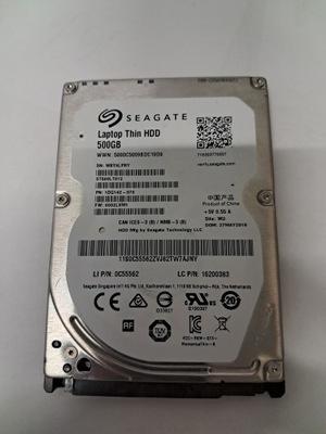 Dysk twardy Seagate ST500LT012 500GB SATA 2,5"