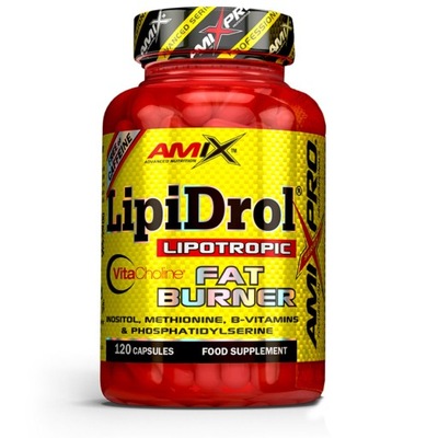 AMIX LIPIDROL - Spalacz tłuszczu bez kofeiny 120 k