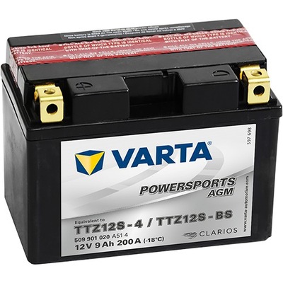 BATERÍA PARA MOTOCICLETA TTZ12S-BS / YTZ12S VARTA 12V/9AH 200A L+  