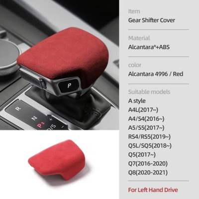 ALCANTARA DLA AUDI A4 B9 A4L A5 Q5 FY SQ5 Q7 Q8 4M RANKENA KEITIMO BIEG~8508 