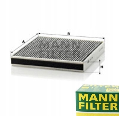 Mann-filter cuk 2246 фильтр, вентиляция пространство пассажирский фото №1