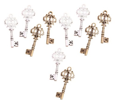 miniaturowe klucze - 10 SZTUK