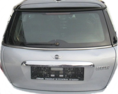 Mini one cooper coupe r56 кришка багажника задня багажника комплектна 900/7 pure silver фото №1