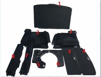 Пол обшивка багажника nissan qashqai ii j11 фото №1