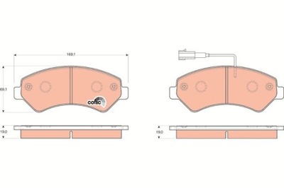 TRW GDB1703 PADS BRAKE  