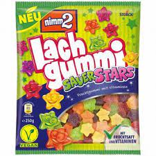 NIMM2 Lach Gummi Sauer Stars 250g