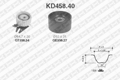 SNR KD458.40 SNR ГРМ КОМПЛЕКТ. Z РЕМНЕМ