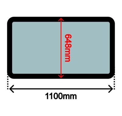 Стекло боковая bok правая renault master ii 1110x648 0300 фото №1
