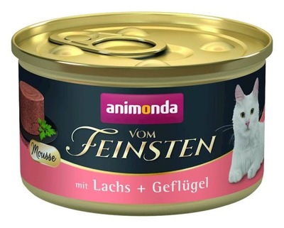 Animonda Feinsten Mousse łosoś z drobiem 85g