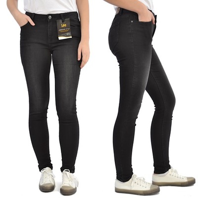 LEE LEGENDARY SKINNY BLACK CZARNE JEANSY W32 L31