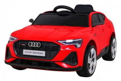 Audi E-Tron Sportback dla dzieci Czerwony Pilot Napęd 4x4 Radio MP3 LED