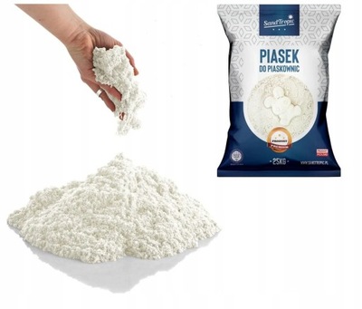 PIASEK DO PIASKOWNICY ATEST JASNY MIĘKKI 500kg PREMIUM SandTropic