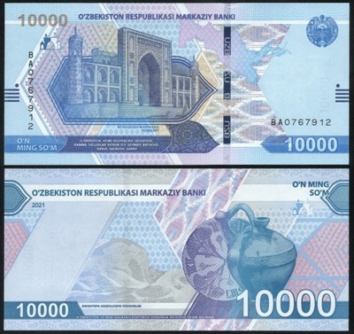 $ Uzbekistan 10000 SUM P-89 UNC 2021