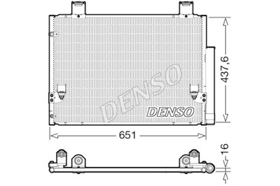 DENSO КОНДЕНСАТОР КОНДИЦИОНЕРА TOYOTA HILUX VII 2.5D 3.0D 03.05-09.15